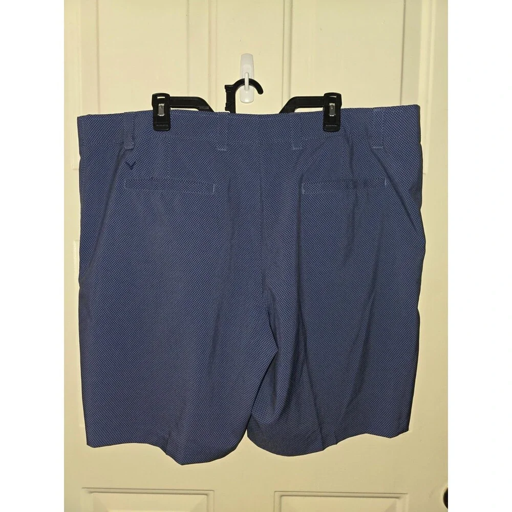 Callaway Golf Shorts, Blue Diamond Print, Opti-Dry, Active Waistband Size 42